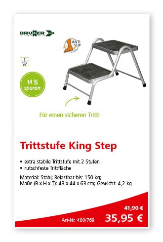 Angebote im Juli – Trittstufe King Step Anzeige