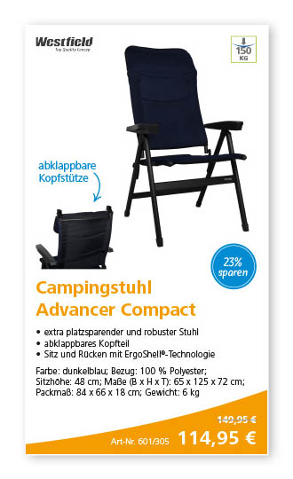 Angebote im August – Campingstuhl